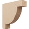 Ekena Millwork 4"W x 16"D x 16"H Thin Alpine Rough Cedar Woodgrain TimberThane Corbel, Primed Tan CORUR04X16X16ALPRCPR - alternate 1